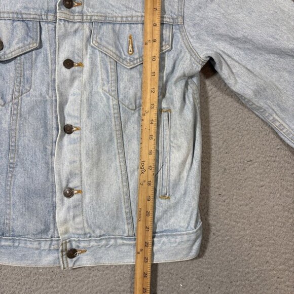 Vtg Levi's Men's Sz M Light Wash Denim Type III Trucker Jacket 70506-0211 90's - Picture 3 of 6